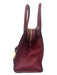 Henri Bendel Red Pebbled Leather 2 Handles Zip Close Gold Hardware Bag Red / M