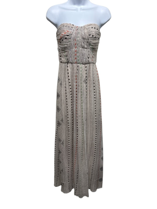 Twelfth Street by Cynthia Vincent Size 4 Pink & Multi Silk Sleeveless Dress Pink & Multi / 4