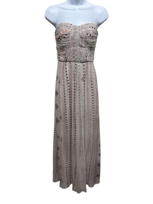 Twelfth Street by Cynthia Vincent Size 4 Pink & Multi Silk Sleeveless Dress Pink & Multi / 4