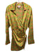 Show Me Your Mumu Size S Green & Orange Polyester Printed Wrap Long Sleeve Dress Green & Orange / S