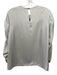 Tibi Size 4 Silver Polyester Keyhole Back Gathered Sleeve Satin Top Silver / 4