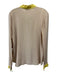 Wes Gordon Size 10 Tan & Yellow Silk Lace Accents Snap Button long skirt Top Tan & Yellow / 10