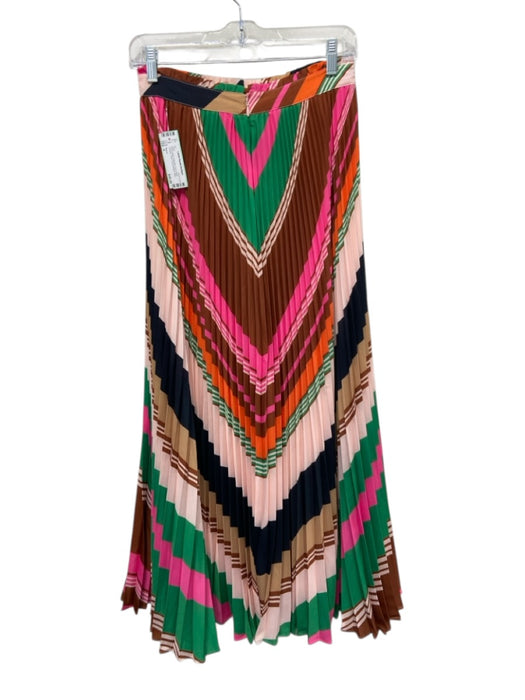 Maeve Size 4 Pink & Multi Polyester Zip & Hook Closure Maxi Skirt Pink & Multi / 4