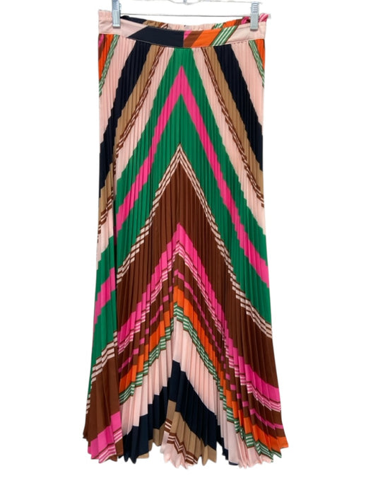 Maeve Size 4 Pink & Multi Polyester Zip & Hook Closure Maxi Skirt Pink & Multi / 4