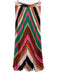 Maeve Size 4 Pink & Multi Polyester Zip & Hook Closure Maxi Skirt Pink & Multi / 4
