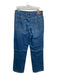 AG Size 30 Med Dark Wash Cotton Denim High Rise seam detail Straight Jeans Med Dark Wash / 30