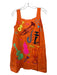 Queen of Sparkles Size XS Orange & Multi Sequined Tiered Skirt Instruments Dress Orange & Multi / XS