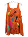 Queen of Sparkles Size XS Orange & Multi Sequined Tiered Skirt Instruments Dress Orange & Multi / XS