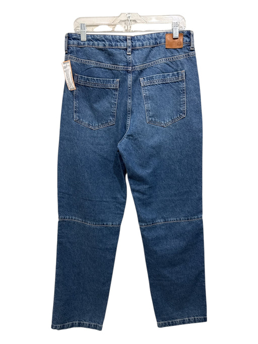 Adriano Goldschmied Size 28 Blue Wash Cotton Zip & Button Straight Relaxed Jeans Blue Wash / 28