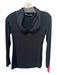 Anne Fontaine Size 40 Black Modal Blend Mesh Detail Long Sleeve V Neck Top Black / 40