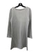 Emerson Fry Size S Gray Cotton Herringbone Long Sleeve Dress Gray / S