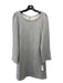 Emerson Fry Size S Gray Cotton Herringbone Long Sleeve Dress Gray / S