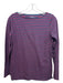Ann Mashburn Size Small Navy & Red Cotton Long Sleeve Horizontal Stripe Top Navy & Red / Small