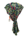 Mother Size S Green, Red & Multi Cotton Cap Sleeve Floral 1/4 Button Dress Green, Red & Multi / S