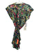 Mother Size S Green, Red & Multi Cotton Cap Sleeve Floral 1/4 Button Dress Green, Red & Multi / S