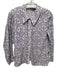 Thierry Colson Size XS Purple & White Cotton Long Sleeve Floral Top Purple & White / XS