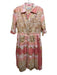 Dizzy Lizzie Size S Pink, Yellow, White Cotton Short Sleeve Abstract Print Dress Pink, Yellow, White / S