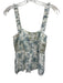 Love Shack Fancy Size One Size Blue, Beige, White Sleeveless Tank Ruffles Top Blue, Beige, White / One Size