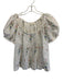 Doen Size XS White, Pink, Blue Cotton Lace Detail Short Puff Sleeve Top White, Pink, Blue / XS