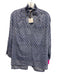 KMM & CO. Size XS Blue Multi Cotton Puff 1/2 Sleeve Floral Print Top Blue Multi / XS