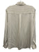 Vince Size S White & Black Silk & Spandex Long Sleeve Stripe Buttons Blouse Top White & Black / S