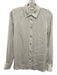 Vince Size S White & Black Silk & Spandex Long Sleeve Stripe Buttons Blouse Top White & Black / S