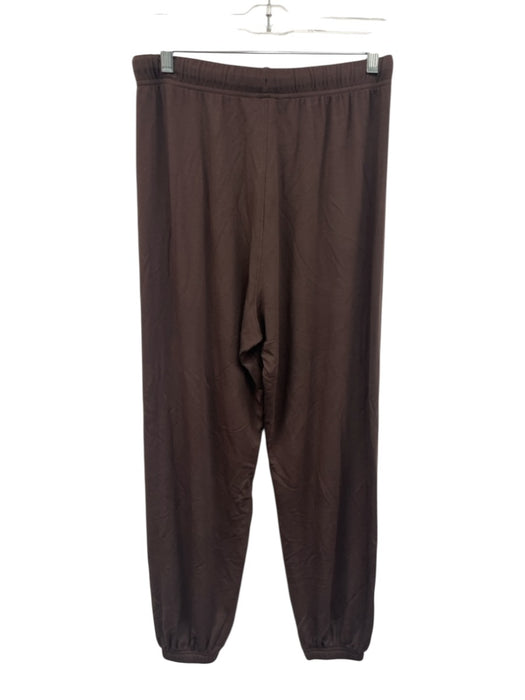 Splits 59 Size S Brown Modal Blend Elastic & Drawstring Waist Fleece Pants Set Brown / S