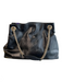 Gucci Black Patent Leather Gold Chain Detail Interlocking GG Tassel Bag Black / Medium
