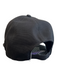 Prada Black Cotton Monogram Clear Visor Baseball Cap Hat Black / L