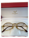 Cartier Gold Plated Metal Oval Light lens Sunglasses Gold Plated