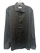 Eton Size 16 Black Cotton Solid Button Down Men's Long Sleeve Shirt Black / 16