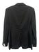 Giorgio Armani Size 44 Black Viscose & wool Single Button Lapel Blazer Jacket Black / 44