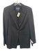 Giorgio Armani Size 44 Black Viscose & wool Single Button Lapel Blazer Jacket Black / 44