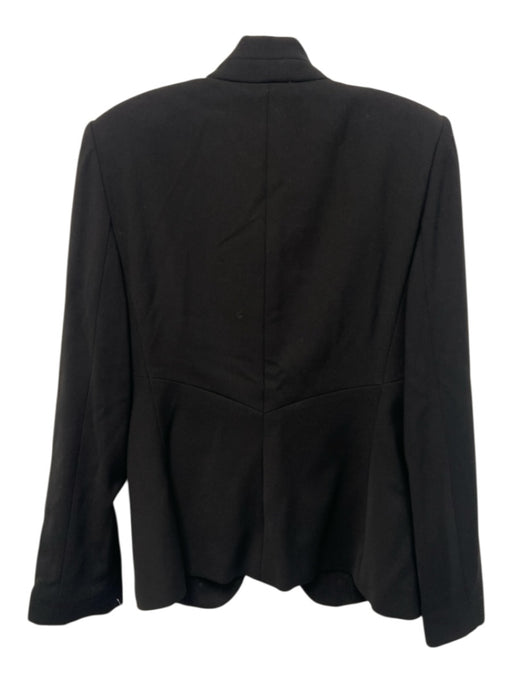 Giorgio Armani Size 44 Black Wool & Polyamide Lapels Buttons Blazer Jacket Black / 44