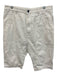 Helmut Lang Size M White Cotton Denim Zip Fly High Rise Gusset Shorts White / M