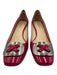 Prada Shoe Size 40.5 Raspberry Pink Patent Leather Silver Logo Button Logo Pumps Raspberry Pink / 40.5