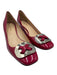 Prada Shoe Size 40.5 Raspberry Pink Patent Leather Silver Logo Button Logo Pumps Raspberry Pink / 40.5