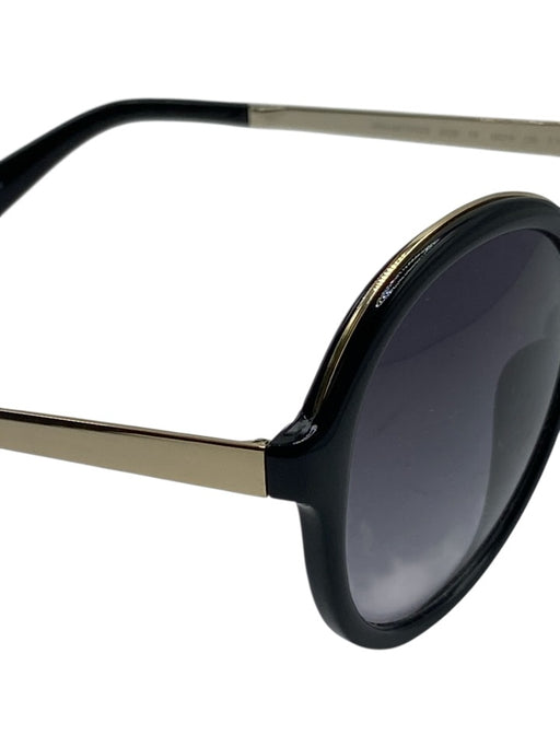 Kate Spade black & gold Acetate Metal Circle Sunglasses Black & Gold