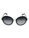 Kate Spade black & gold Acetate Metal Circle Sunglasses Black & Gold