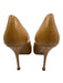 Saint Laurent Shoe Size 38.5 Beige Brown Patent Leather Almond Toe Pumps Beige Brown / 38.5