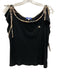 Burberry Blue Label Size 38 Black, Tan, Red Cotton Split Sleeve Tartan Plaid Top Black, Tan, Red / 38