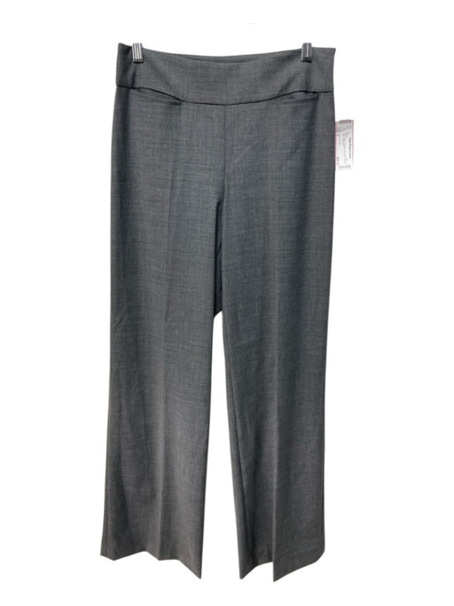 Judy Lee Cole Size 4 Gray Polyester Mid Rise Side Zip Flare Pants Gray / 4