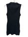 Veronica Beard Size M Black Viscose Blend Sleeveless Ribbed Mini Bodycon Dress Black / M