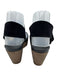 Pedro Garcia Shoe Size 38 Black & Brown Leather Cork Open Toe Velcro Sandals Black & Brown / 38