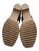 Pedro Garcia Shoe Size 38 Black & Brown Leather Cork Open Toe Velcro Sandals Black & Brown / 38