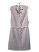 Ted Baker Size 0 Blush Pink Polyester Scallop Detail Sleeveless Dress Blush Pink / 0