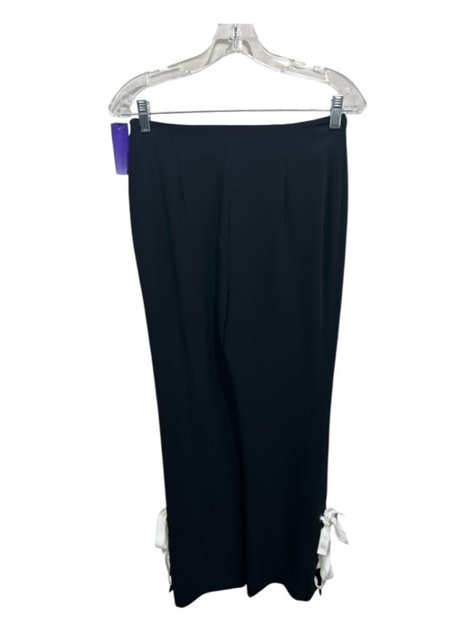 5a7 Cinq a Sept Size 2 Black & White Triacetate & Polyester Side Zip Pleat Pants Black & White / 2