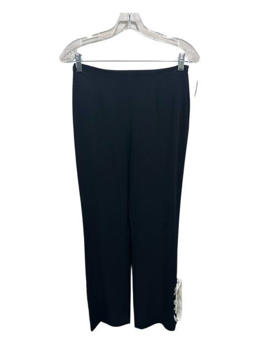 5a7 Cinq a Sept Size 2 Black & White Triacetate & Polyester Side Zip Pleat Pants Black & White / 2
