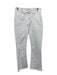 Frame Size 26 White Cotton Denim Zip Fly Mid Rise Crop Boot Cut Jeans White / 26