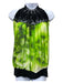 Jean Paul Gaultier Size 8 Lime Green & Black Silk Sheer Halter Tie Neck Top Lime Green & Black / 8